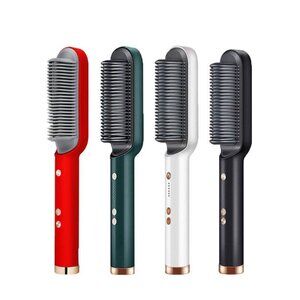 Multifunctional Hair Styling Tool Electric Heat Hot Brush Beard Straightener